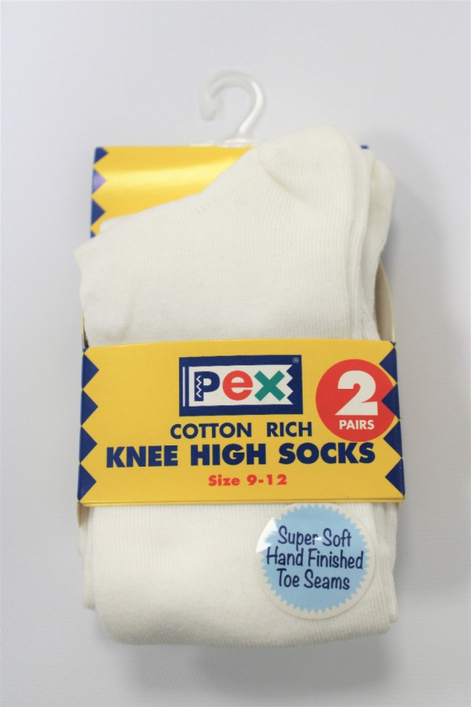 knee high white socks big w