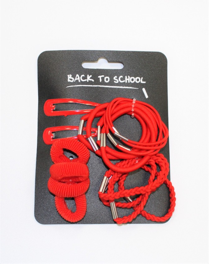 HAIR SMALL SCHOOLSET RED