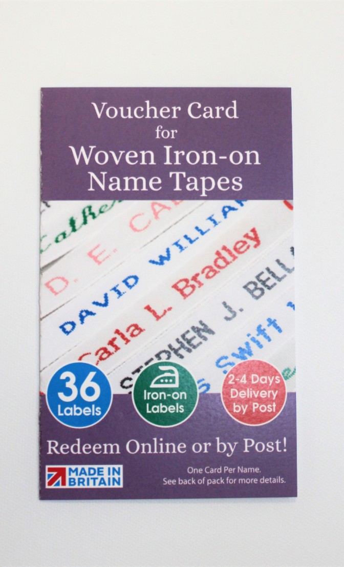 NAME LABELS IRON ON 36