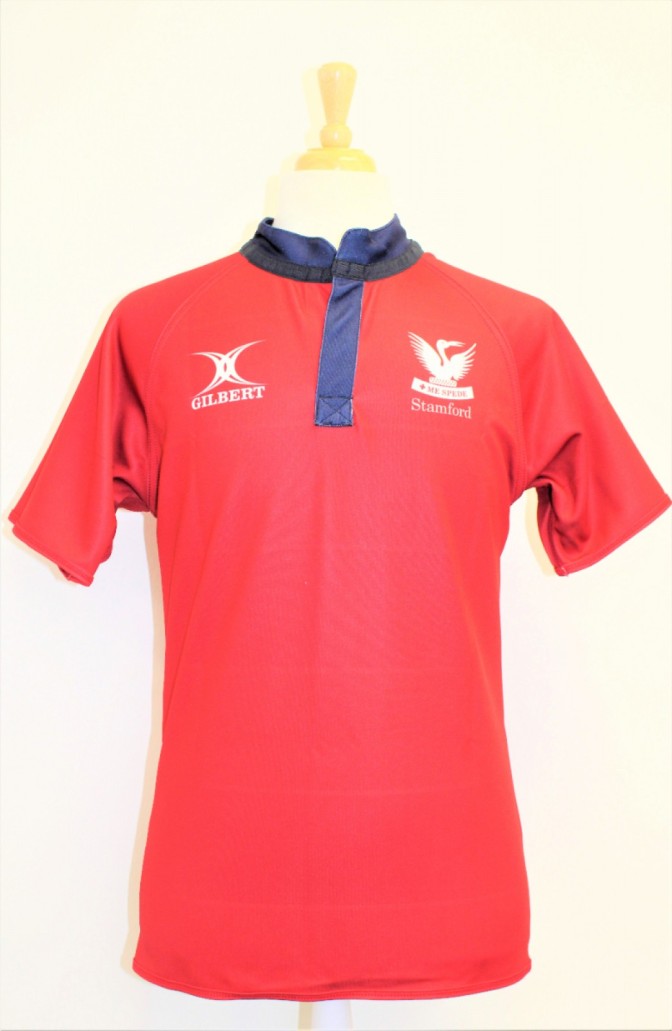 RUGBY SHIRT REVERSIBLE RED / STRIPE 11-12