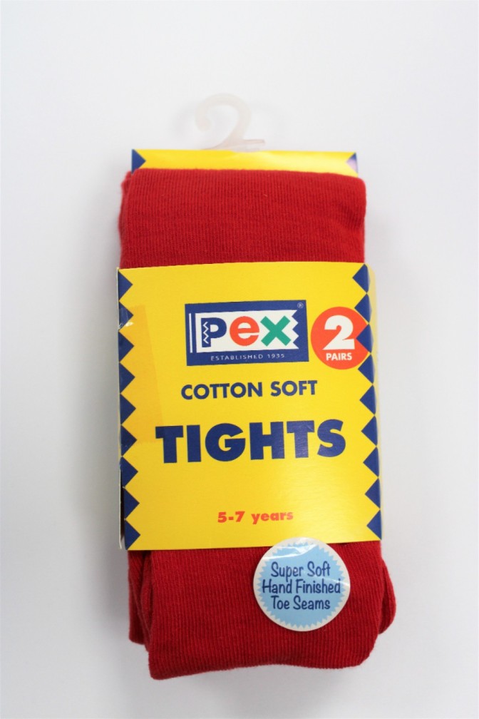 SOCKS / TIGHTS RED AGE 5-7 
